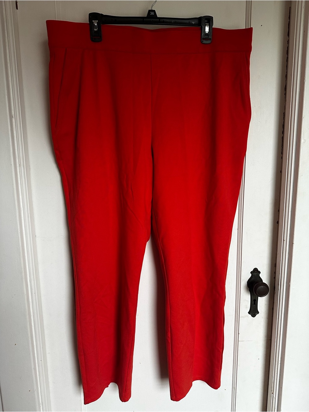 Hot orange Straight-Leg Pull-On Pants for Women NWOT